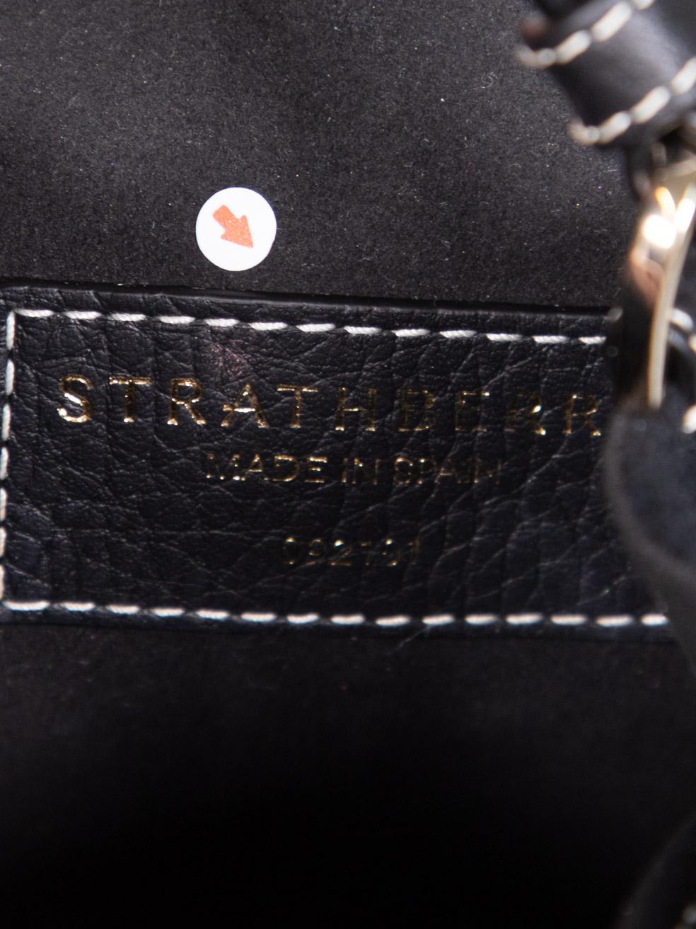 Strathberry Black Lana Osette Bucket Bag 3