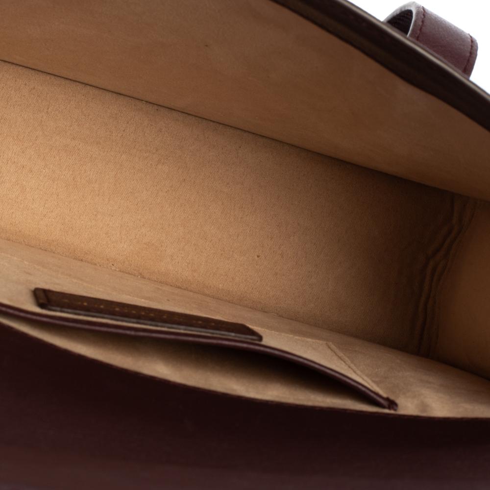 Strathberry Plum Leather Midi Top Handle Bag 3