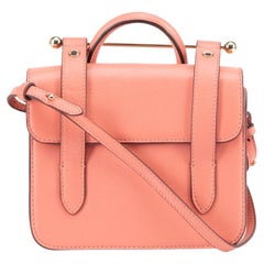Vintage Strathberry Women's Pink Leather Crossbody Bag