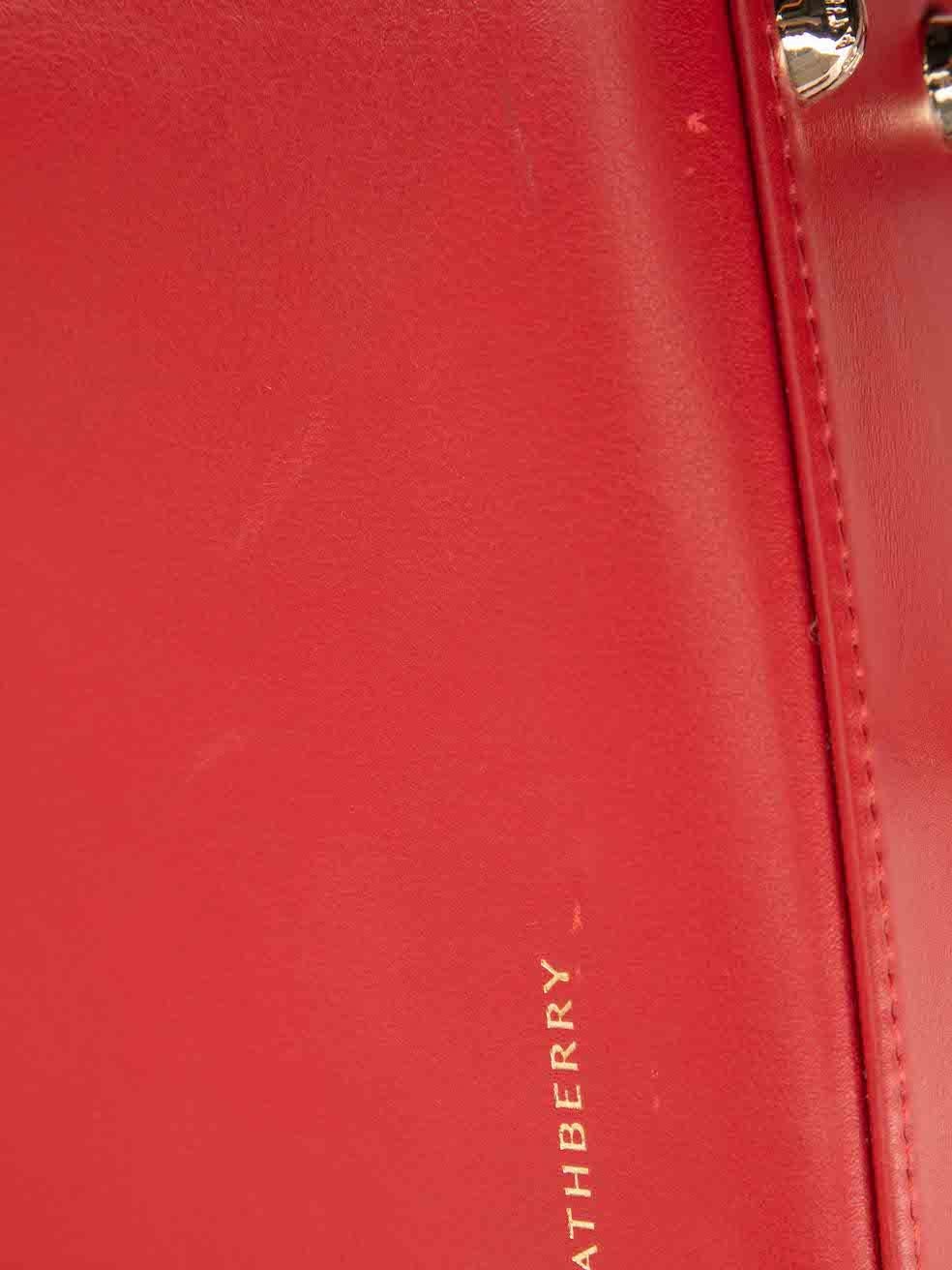 Strathberry Women's Red Leather Backpack 2