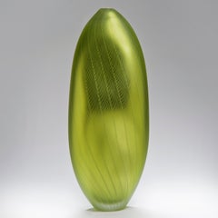Stratiform Aerugo 1.0.001, Unique Green Glass Sculpture by Liam Reeves