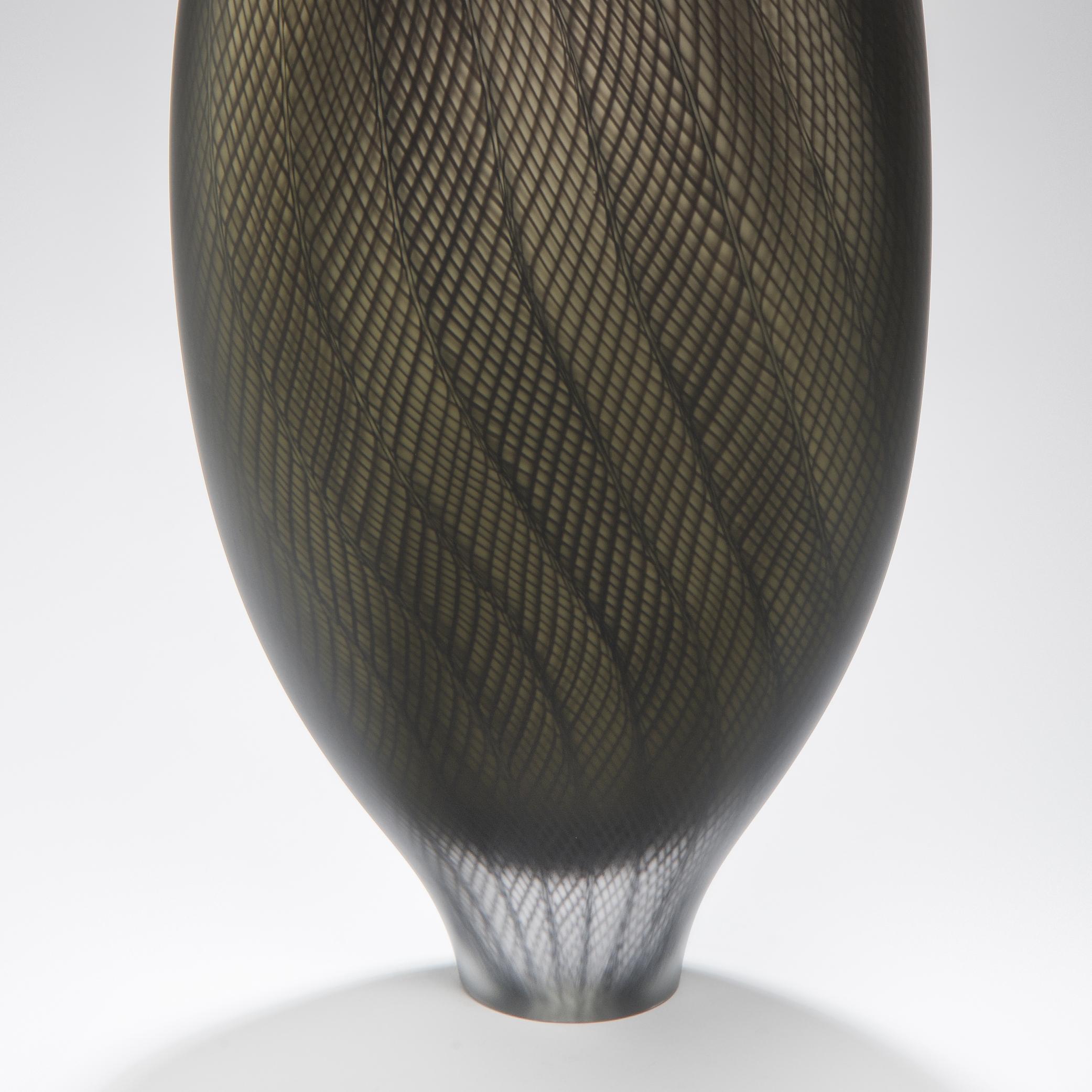 British Stratiform Aes Zanfirico 001, a Unique Bronze Glass Sculpture by Liam Reeves