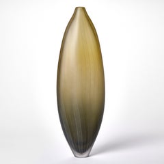 Stratiform Succinum 2.2.001, gold blown glass sculptural vessel by Liam Reeves