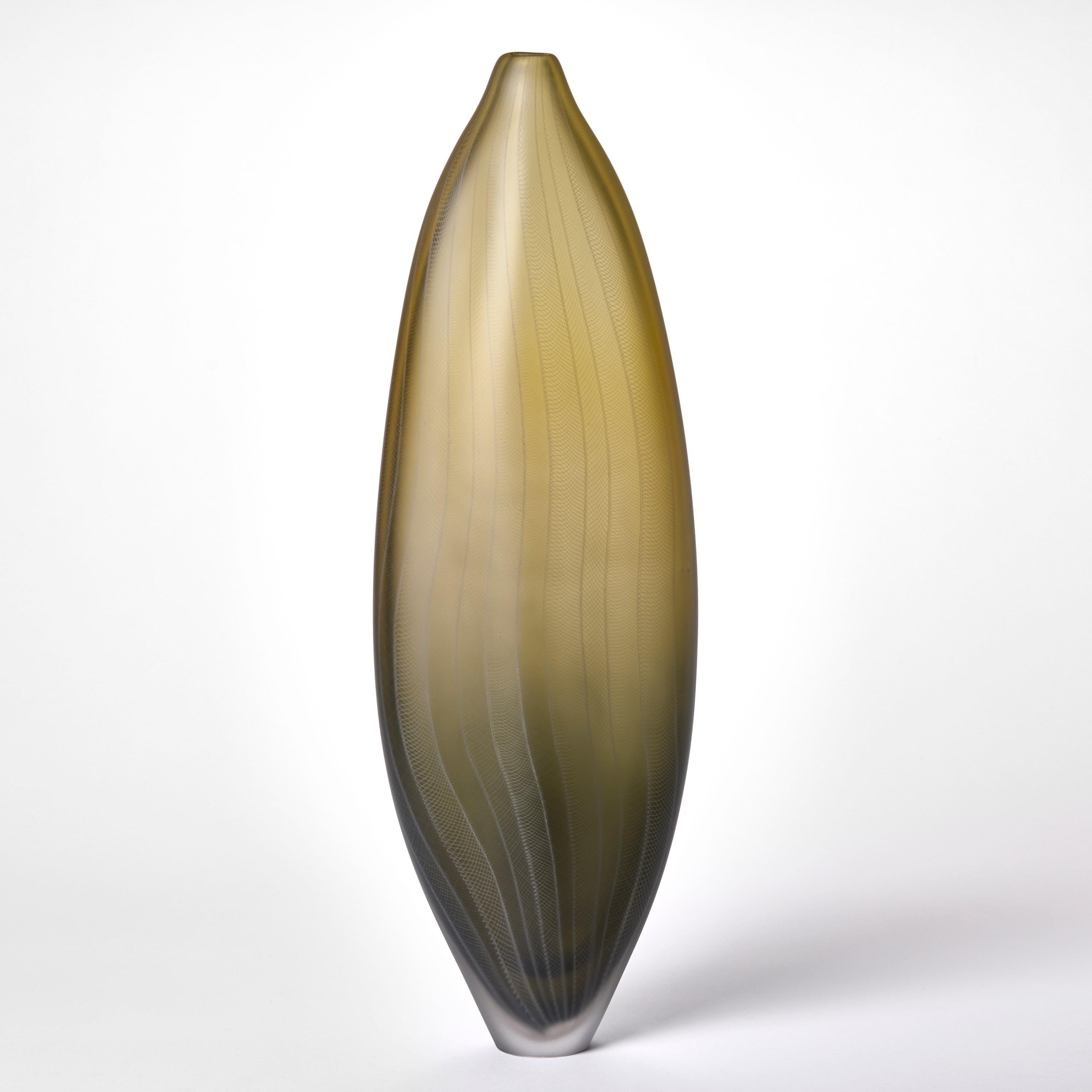 Organique Stratiform Succinum 2.2.001, récipient sculptural en verre soufflé à l'or de Liam Reeves en vente