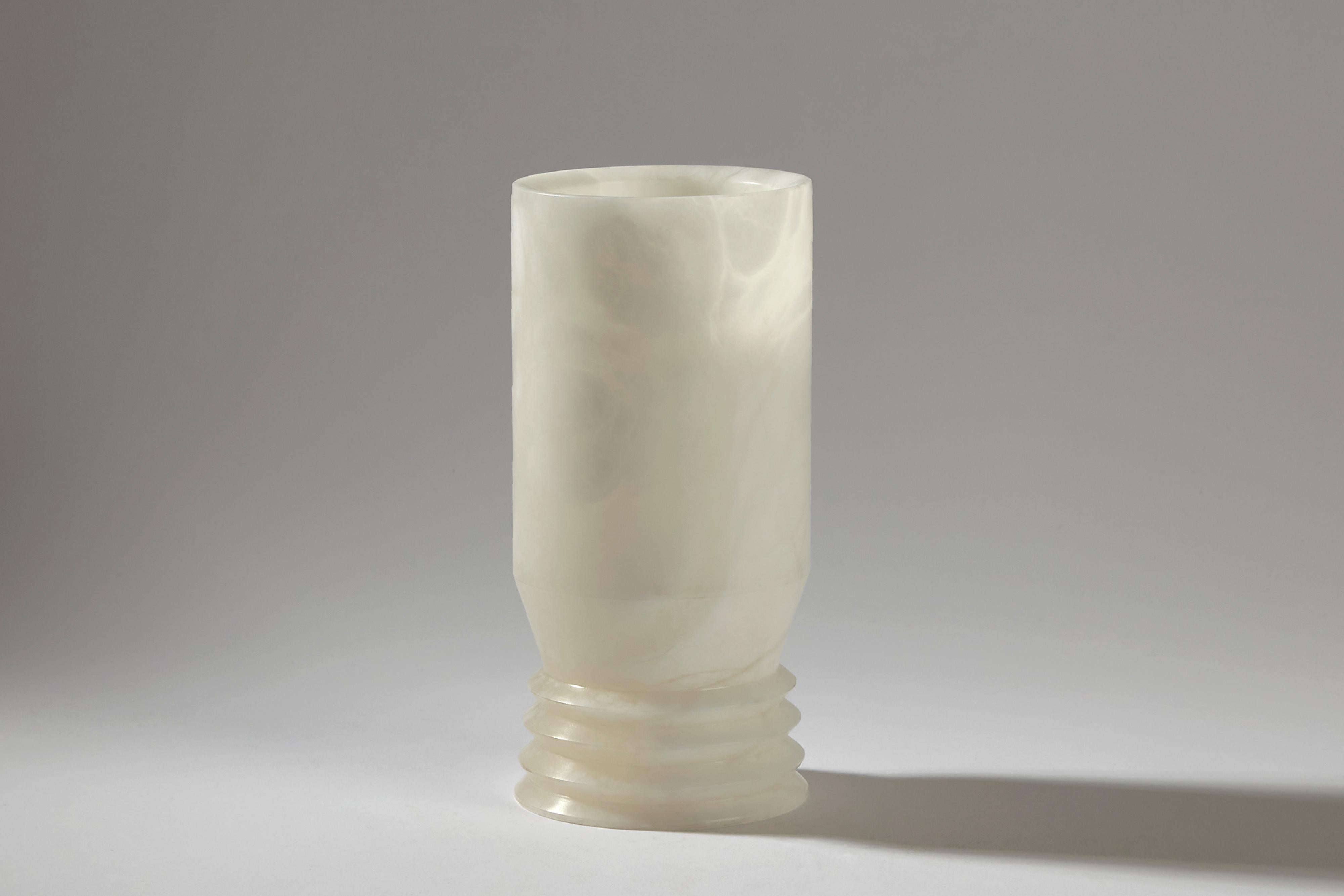 XXIe siècle et contemporain Ensemble de vases Strato en albâtre toscan d'Andrea Grecucci en vente