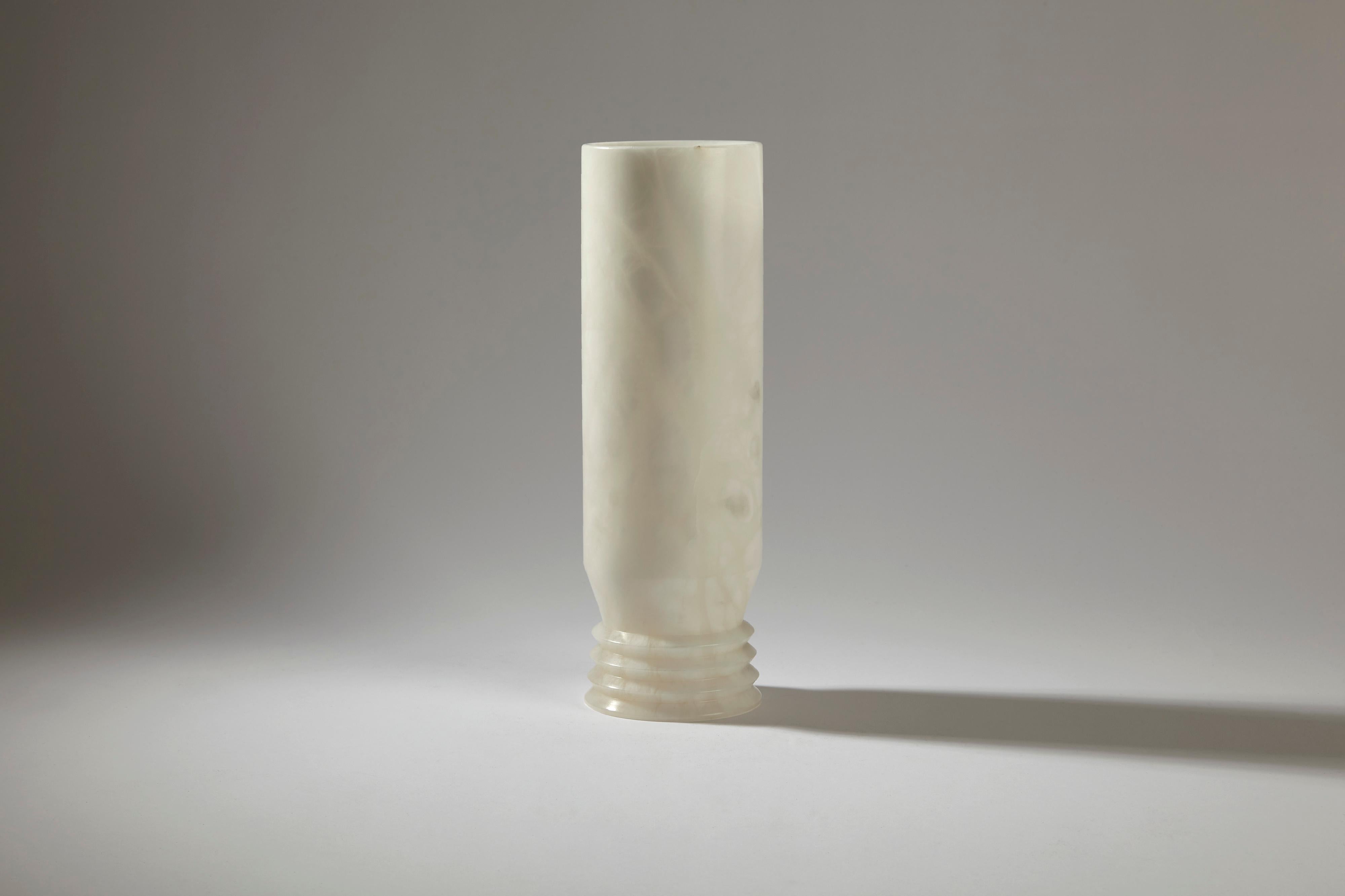 Albâtre Ensemble de vases Strato en albâtre toscan d'Andrea Grecucci en vente