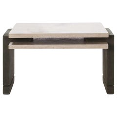 Stratos Travertine Coffee Table by Stephane Parmentier x Giobagnara
