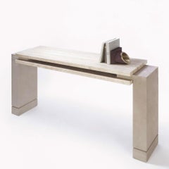 Stratos Travertine Console Table by Stephane Parmentier x Giobagnara