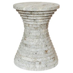 Tabouret en marbre Basim de Stratum par Daan De Wit