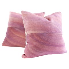 Stratum Collection Linen Pillow, Dusty Rose