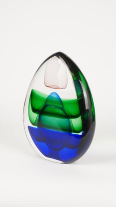Stratum Murano Glass Sculpture - Chroma Collection
