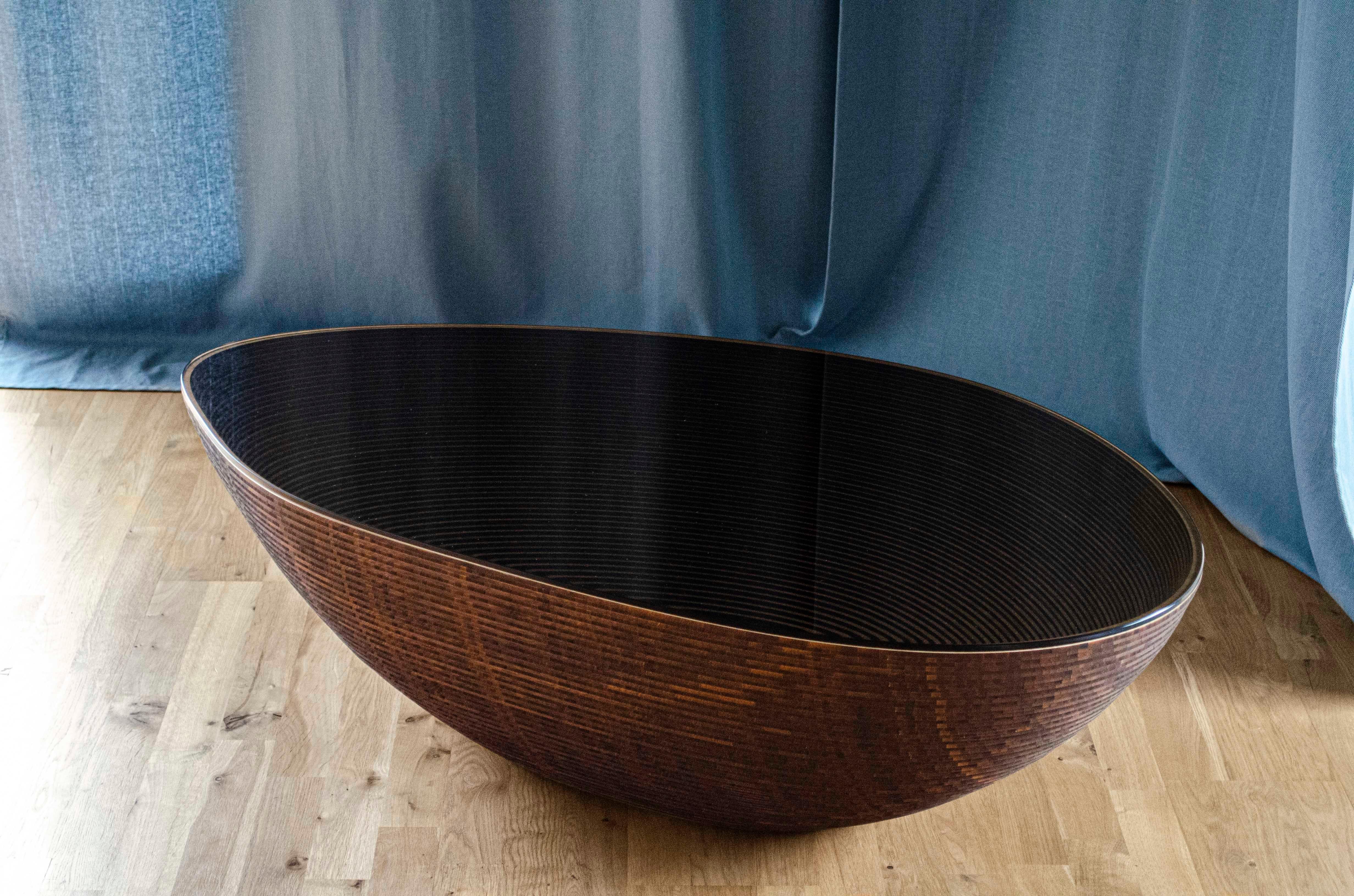 Post-Modern Stratum Saxum Bamboo Coffee Table II by Daan De Wit For Sale