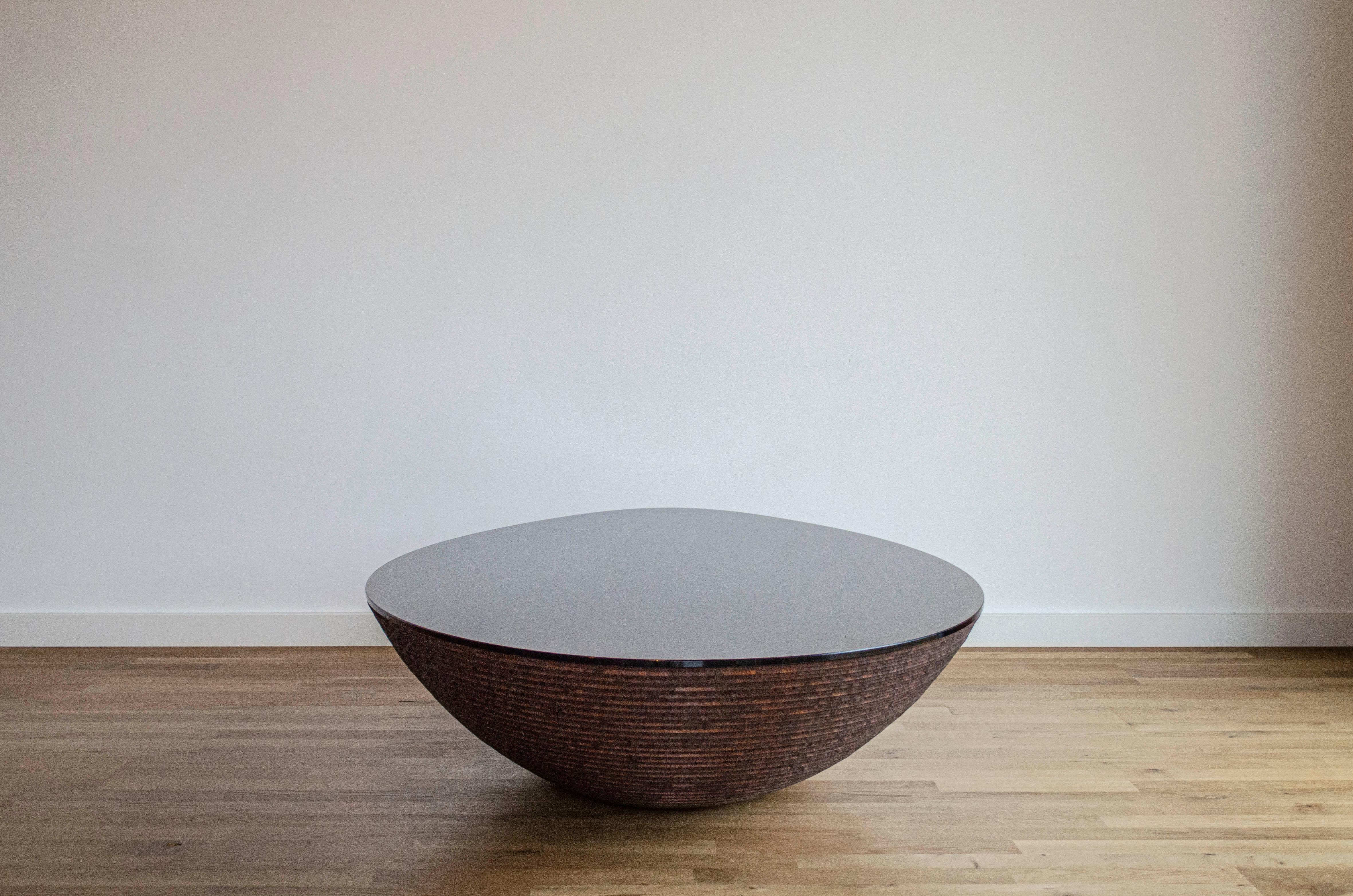 Post-Modern Stratum Saxum Bamboo Coffee Table III by Daan De Wit