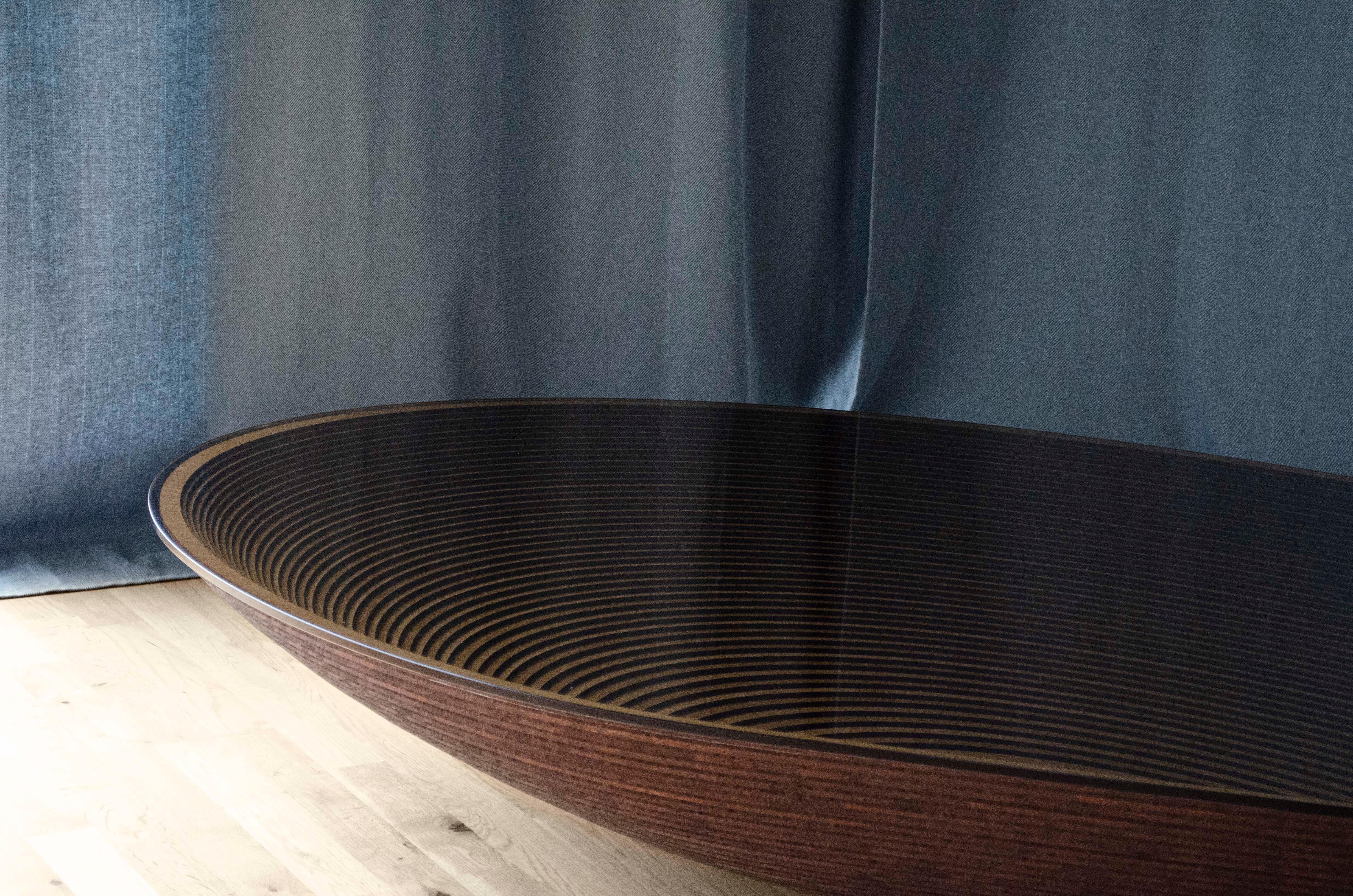 Stratum Saxum Bamboo Coffee Table IV by Daan De Wit In New Condition In Geneve, CH