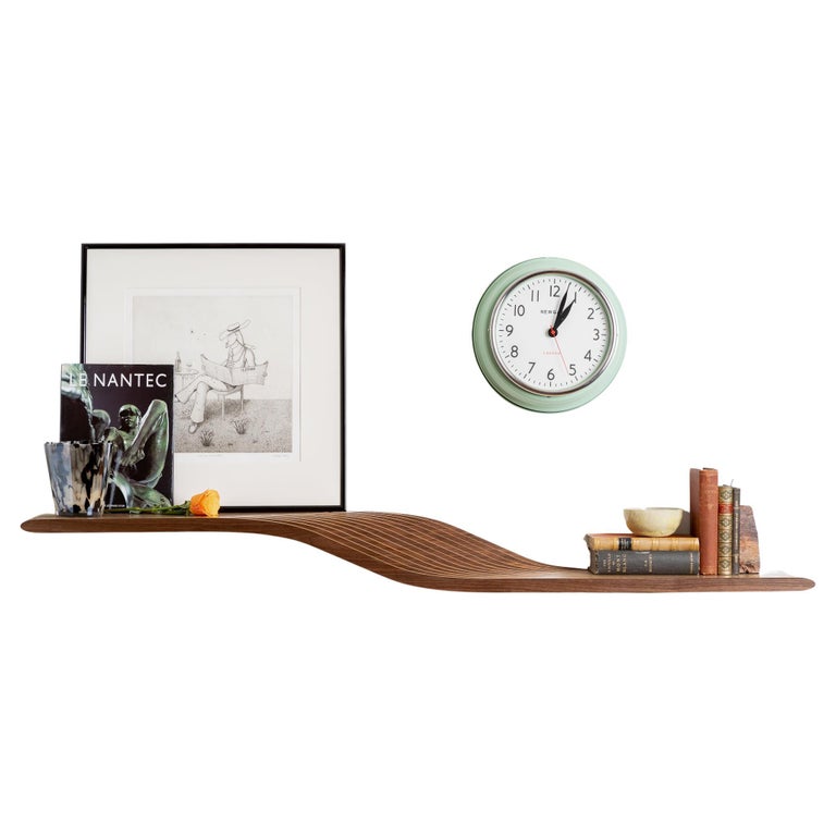 Stratum Stream Walnut Shelf For Sale at 1stDibs