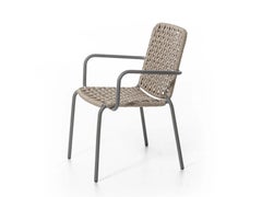 Poltrona Straw 24 / Sedia con braccioli - design Paola Navone
