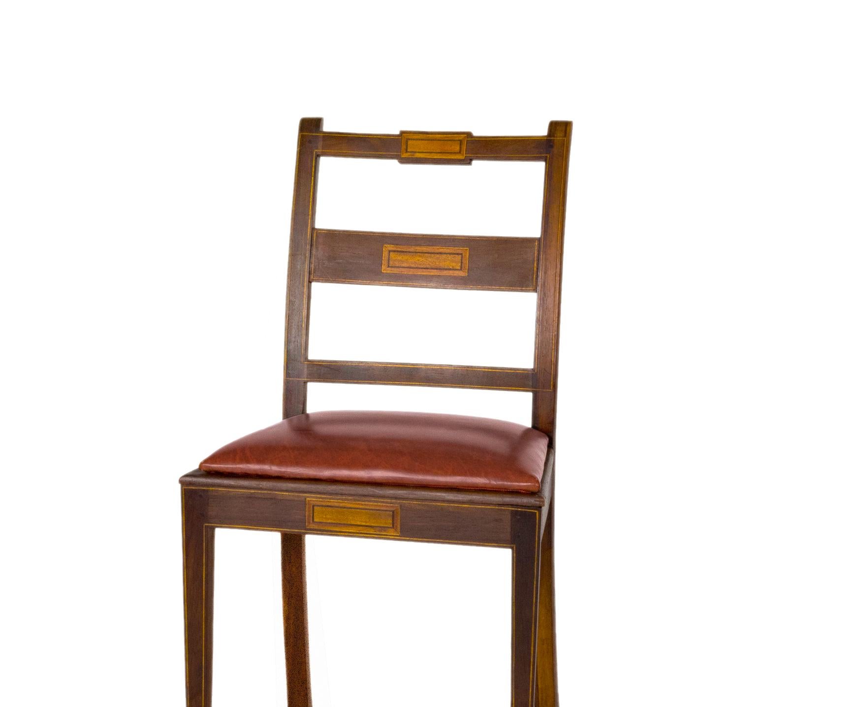 Portuguese Straw And Leather Chair, Portugal, (20th Century) For Sale