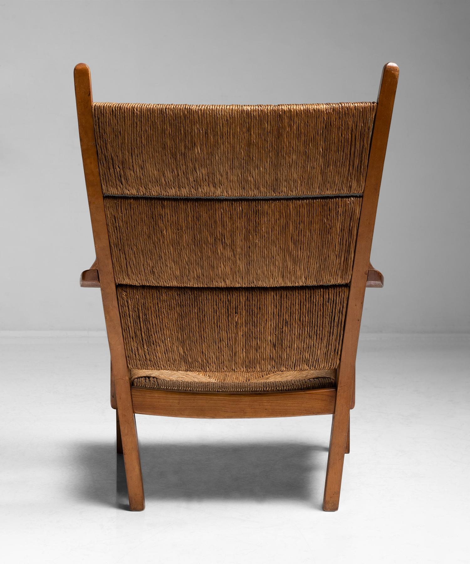 20th Century Straw Armchair