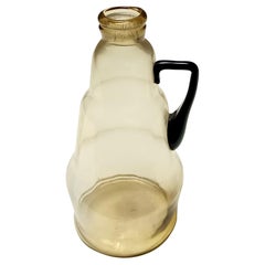 Straw Colored Murano Glass Pitcher Vase attr. to Vittorio Zecchin, Italy