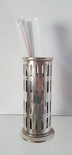 Straw Holder by Broggi Milano for Hotel Europa in the manner of Gio Ponti