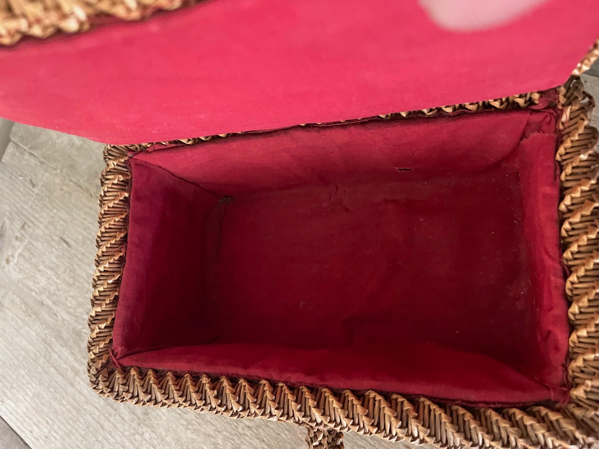 Stroh-Inlay-Box (Intarsie) im Angebot