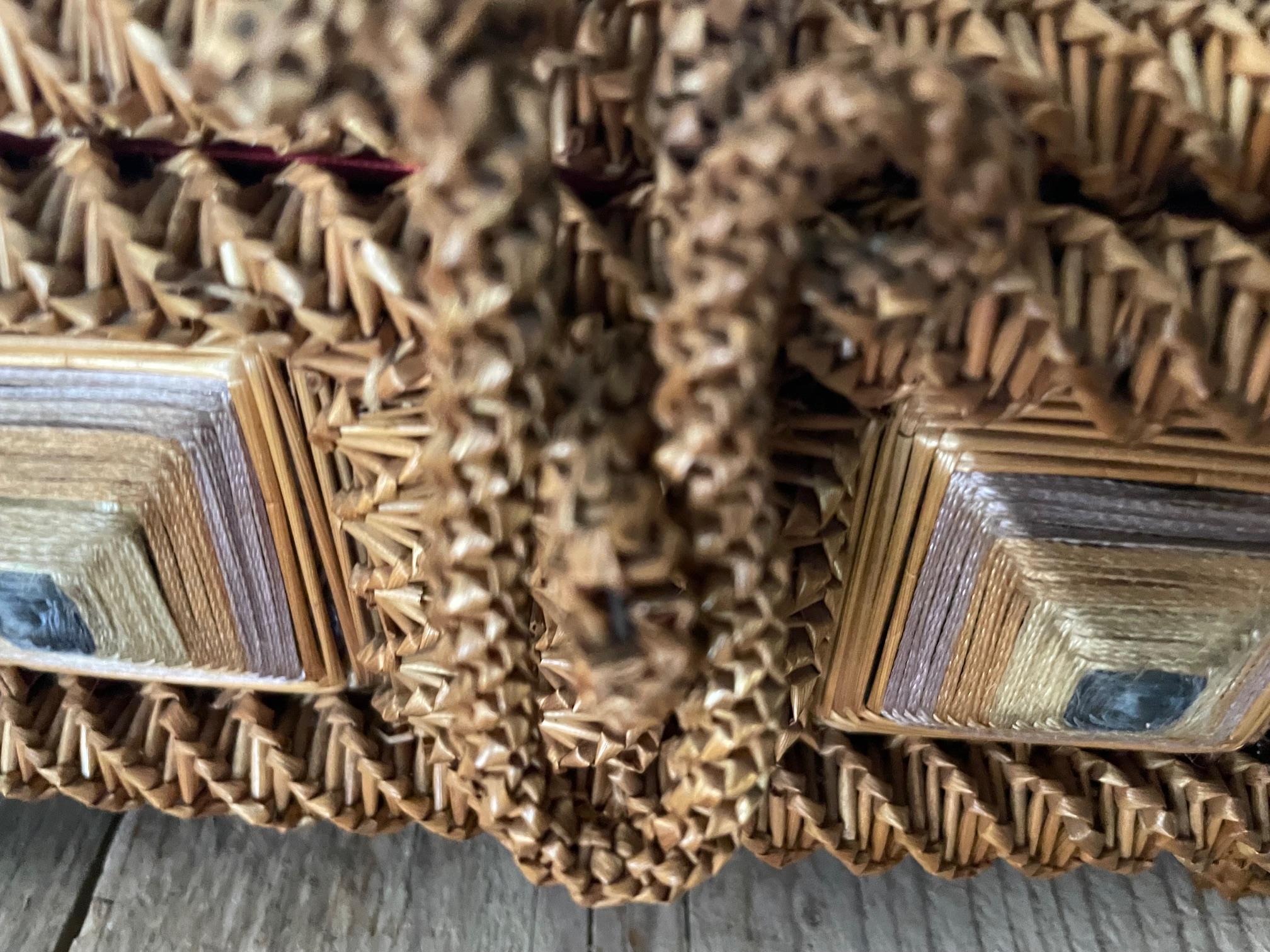 Stroh-Inlay-Box im Zustand „Gut“ im Angebot in Nivelles, BE