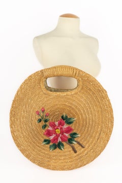 Straw round bag