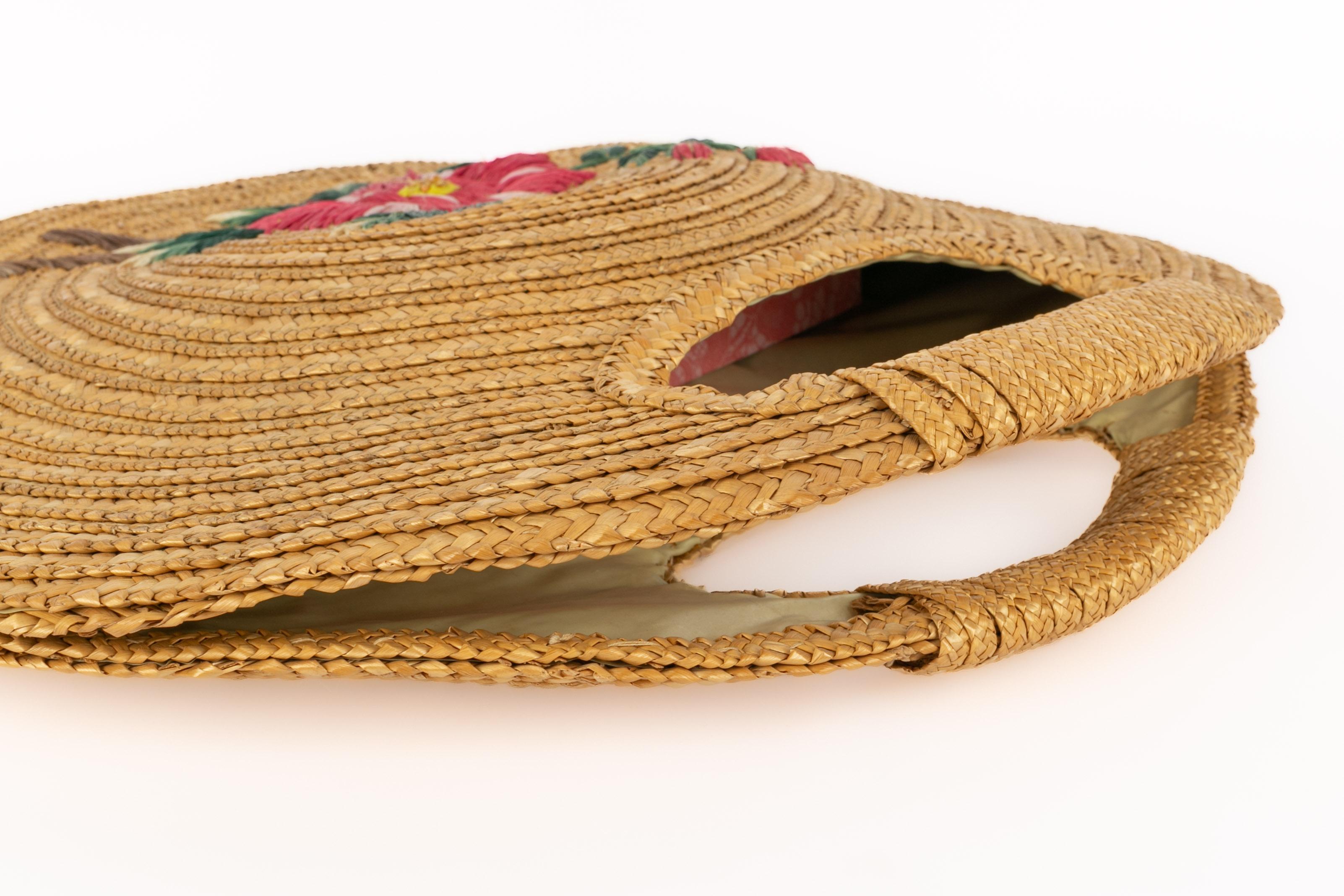Straw round bag For Sale 2