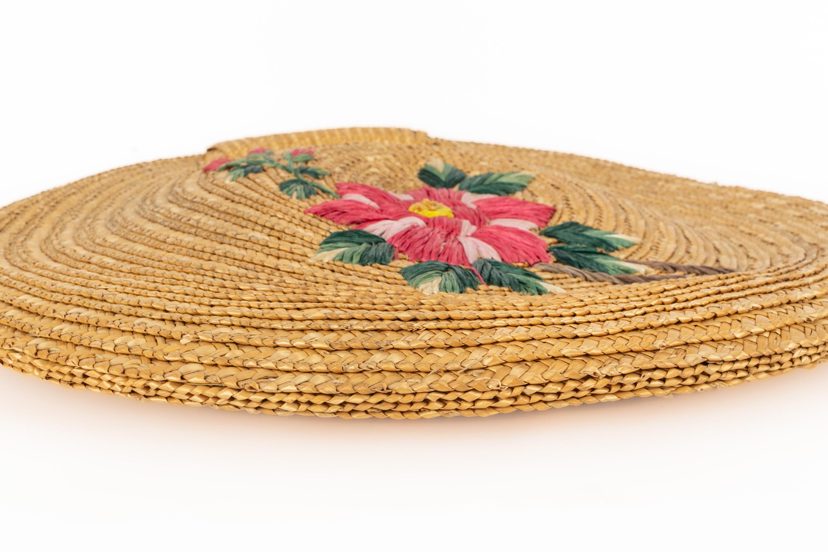 Straw round bag For Sale 3