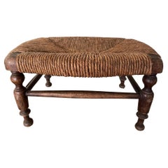 Straw stool or footrest