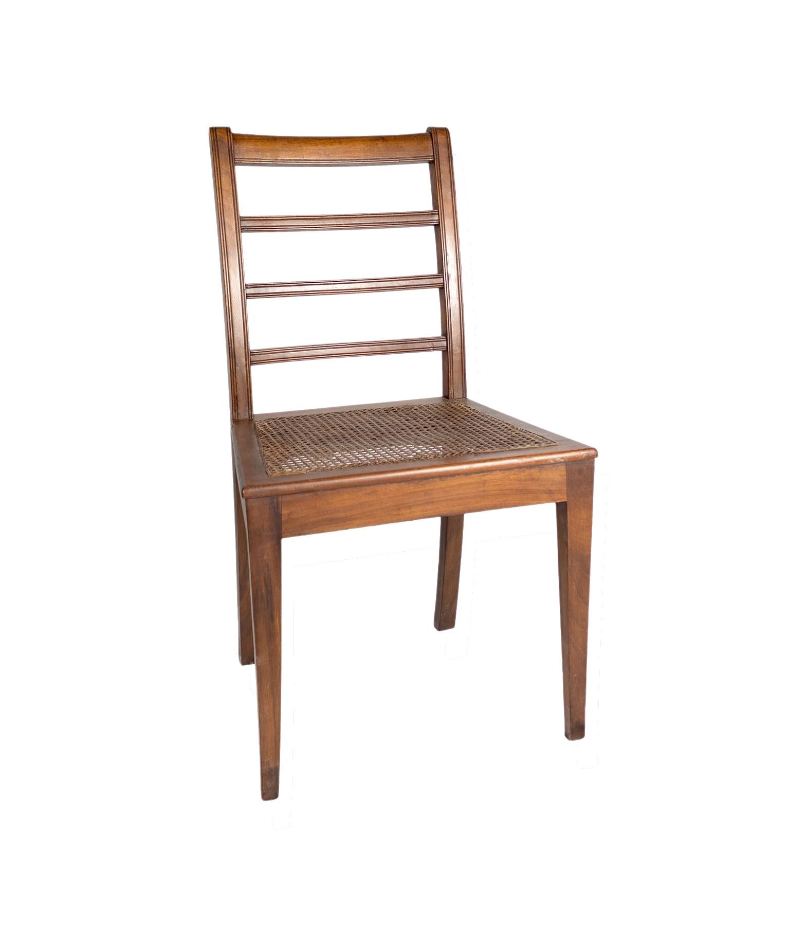 Portuguese Straw Upholstery Chair, 20th Century For Sale