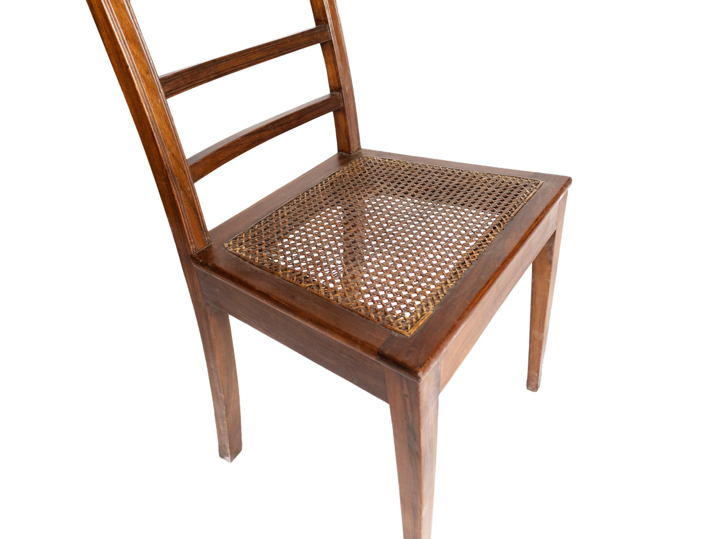 Straw Upholstery Chair, 20th Century In Good Condition For Sale In Lisbon, PT