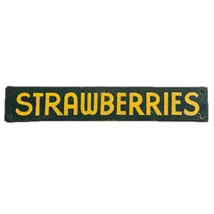 Vintage Strawberries Farm Stand Sign