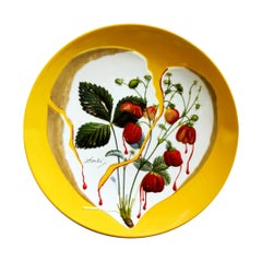 Vintage Strawberries Heart Signed by Dali Large Dish Limited Edition Limoges