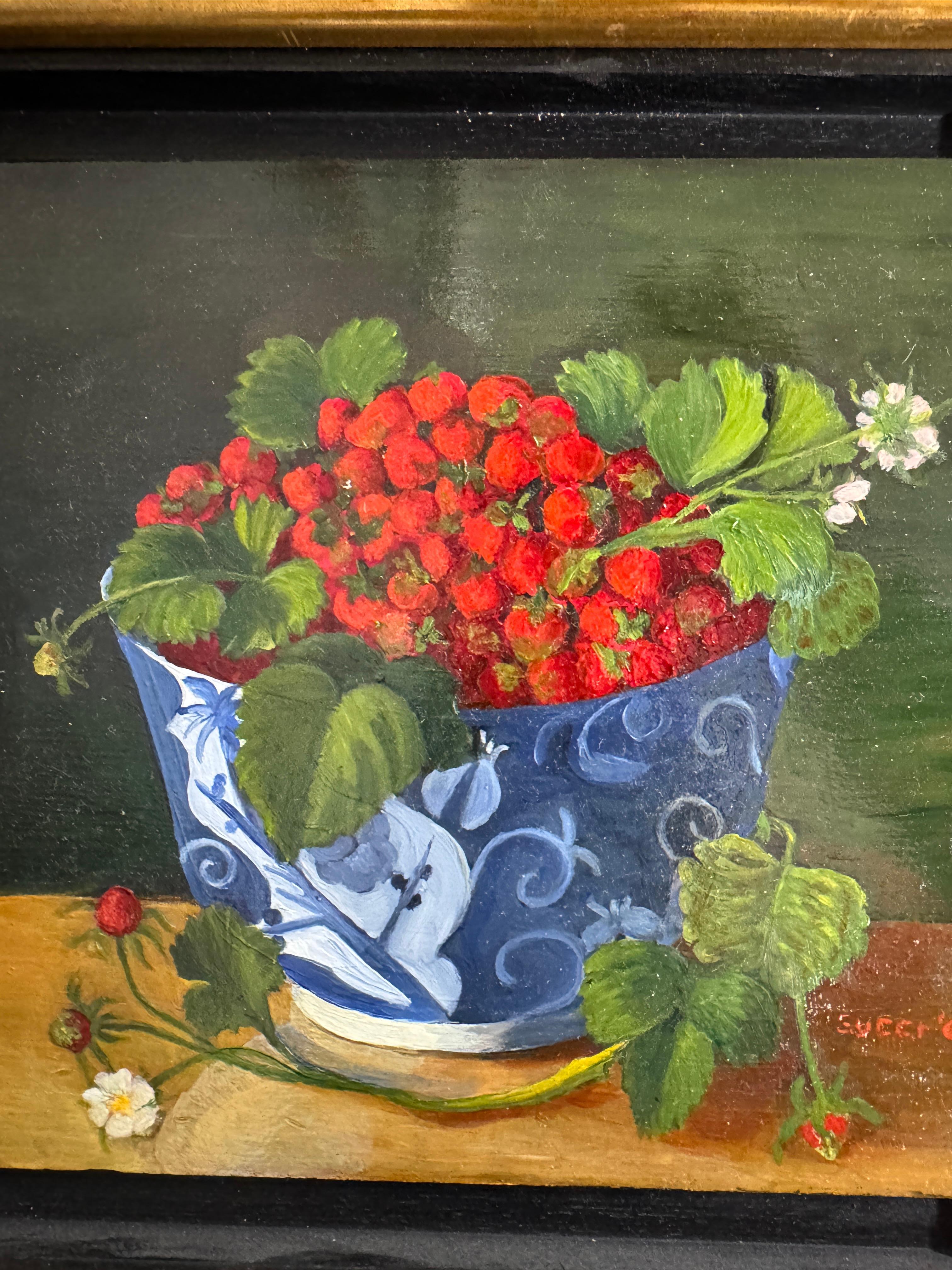 Annamaria Succi Edelstein (1935 -2024)
Erdbeeren in einer blauen Schale