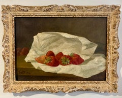 'Erdbeeren' Öl auf Leinwand, signiert und datiert 1894
