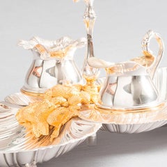 Strawberry Set, Silver Plated Berries Set, Made in Italy