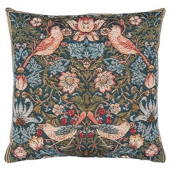 Strawberry Thief Cushion with Feather Filler - 33x33cm (13"x13")