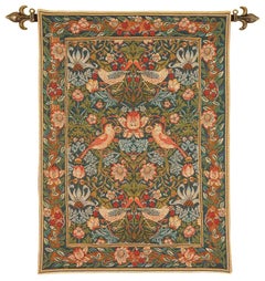 Strawberry Thief Loom Woven Tapestry - 2'2" x 1'8"