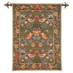 Strawberry Thief Loom Woven Tapestry - 2'2" x 1'8"