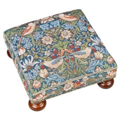 Strawberry Thief Tapestry Footstool