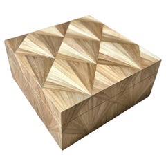 Humidor in paglia e intarsio