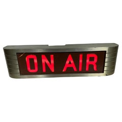 Streamline Aluminum Light Up "ON AIR" Radio Recording Sign by RCA