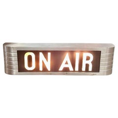 Streamline Aluminum Light Up "ON AIR" Radio Recording Sign by RCA
