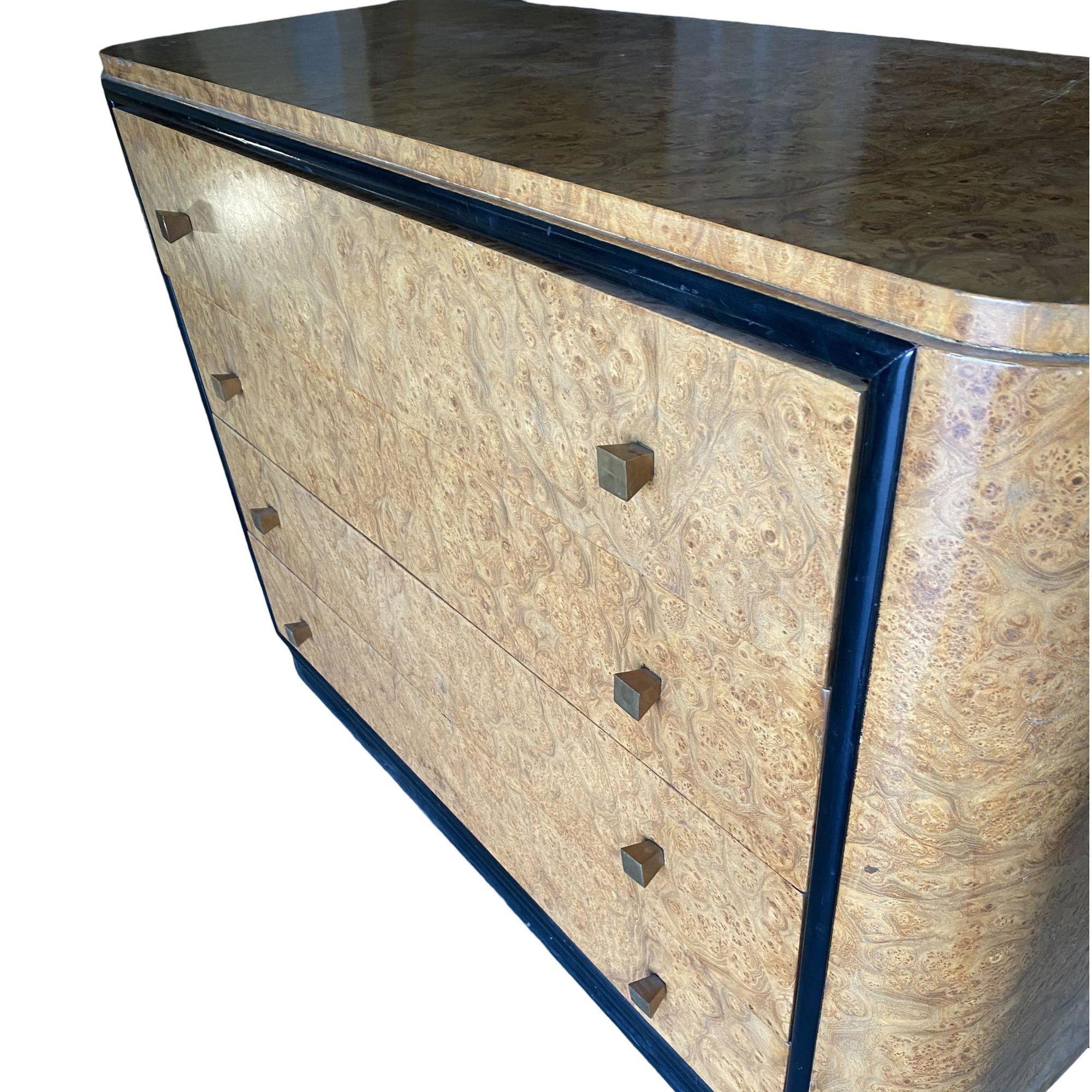 Streamline Art Deco Dresser & Vanity Bedroom Set by Donald Deskey for Widdicombe For Sale 4