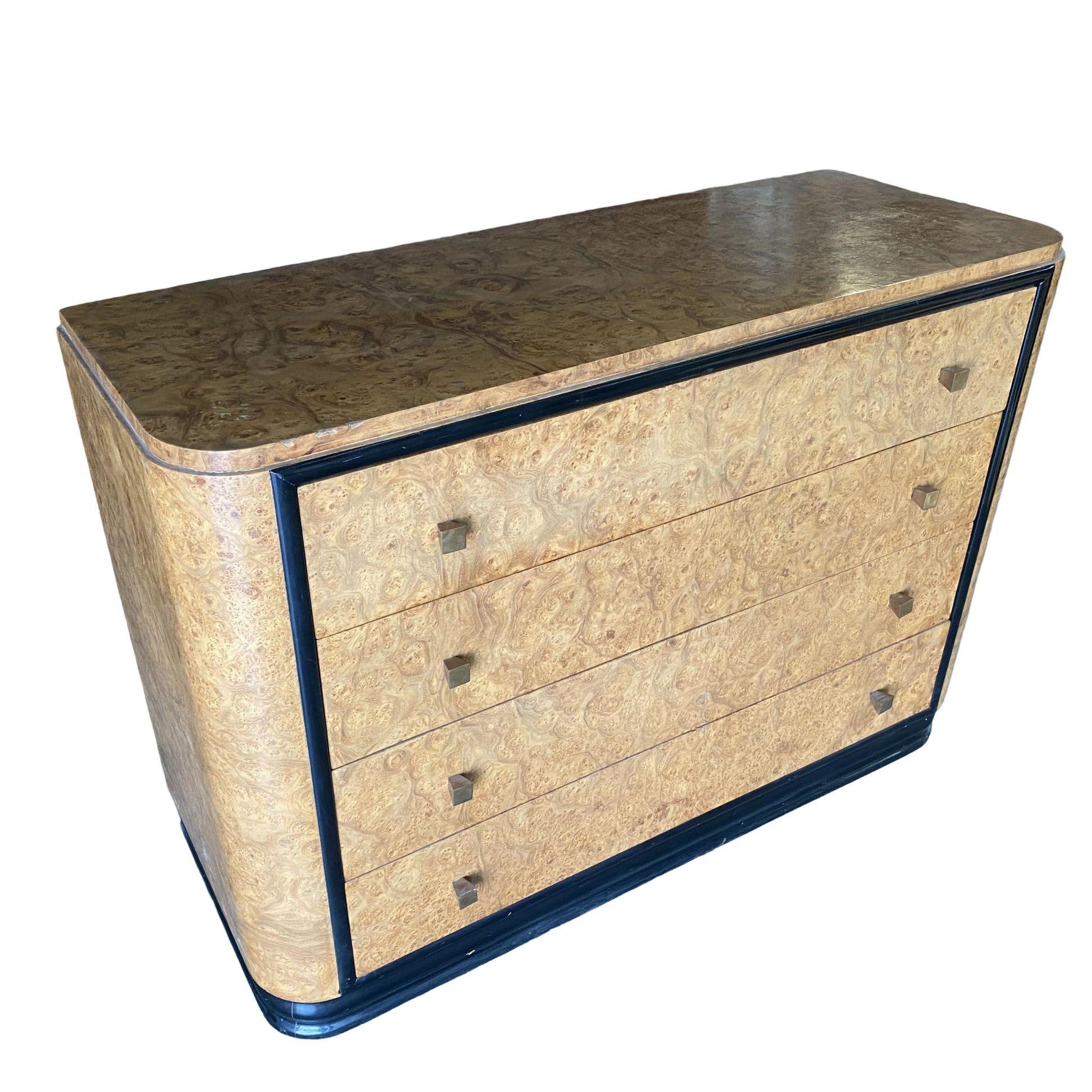 Streamline Art Deco Dresser & Vanity Bedroom Set by Donald Deskey for Widdicombe For Sale 1