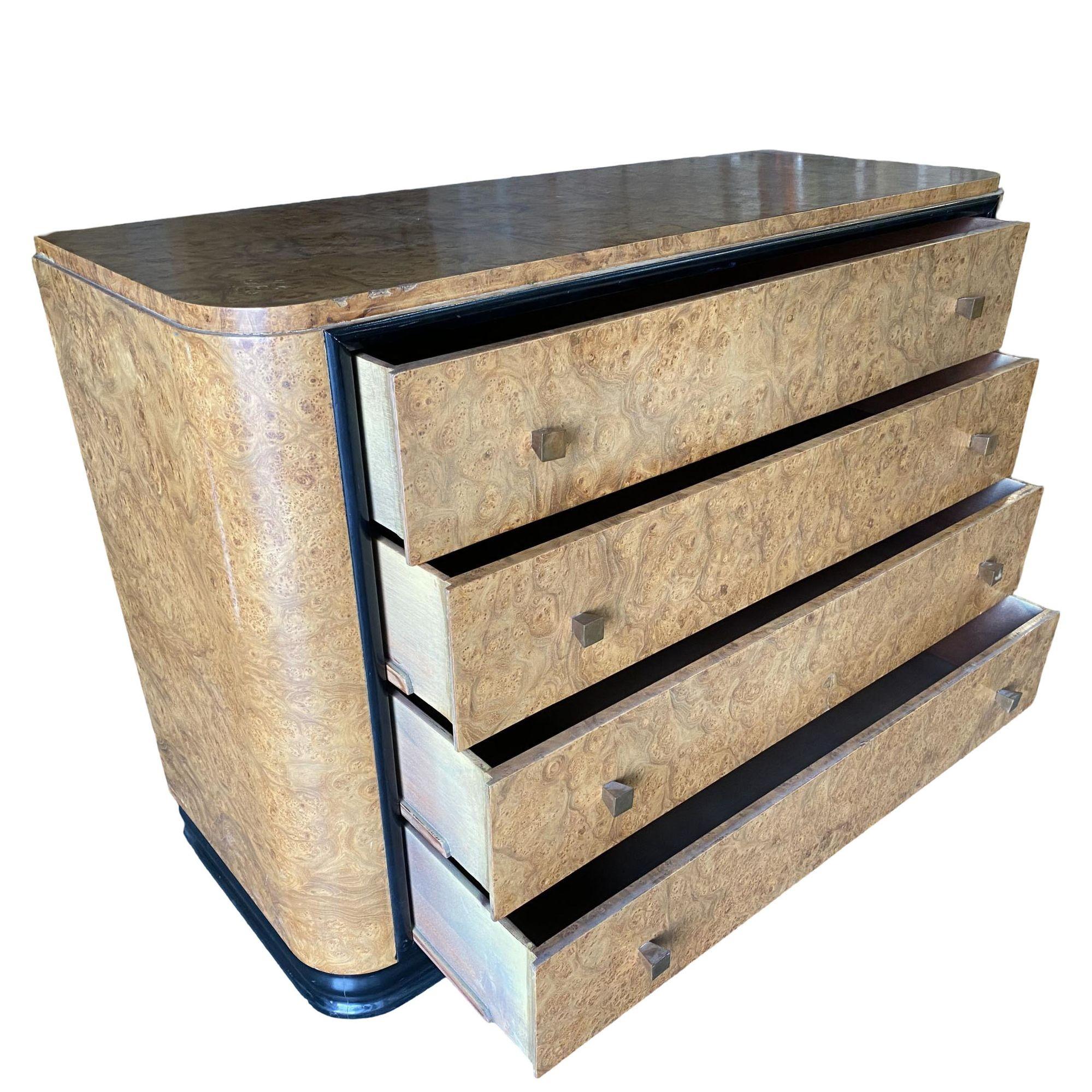 Streamline Art Deco Dresser & Vanity Bedroom Set by Donald Deskey for Widdicombe For Sale 2
