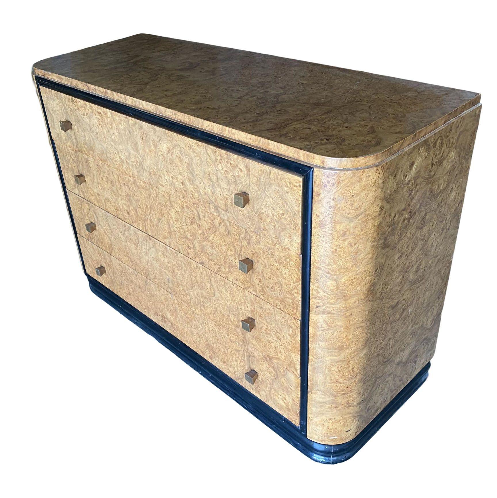 Streamline Art Deco Dresser & Vanity Bedroom Set by Donald Deskey for Widdicombe For Sale 3