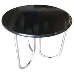 Streamline Black Lacquer Chrome Coffee Table by Royalchrome