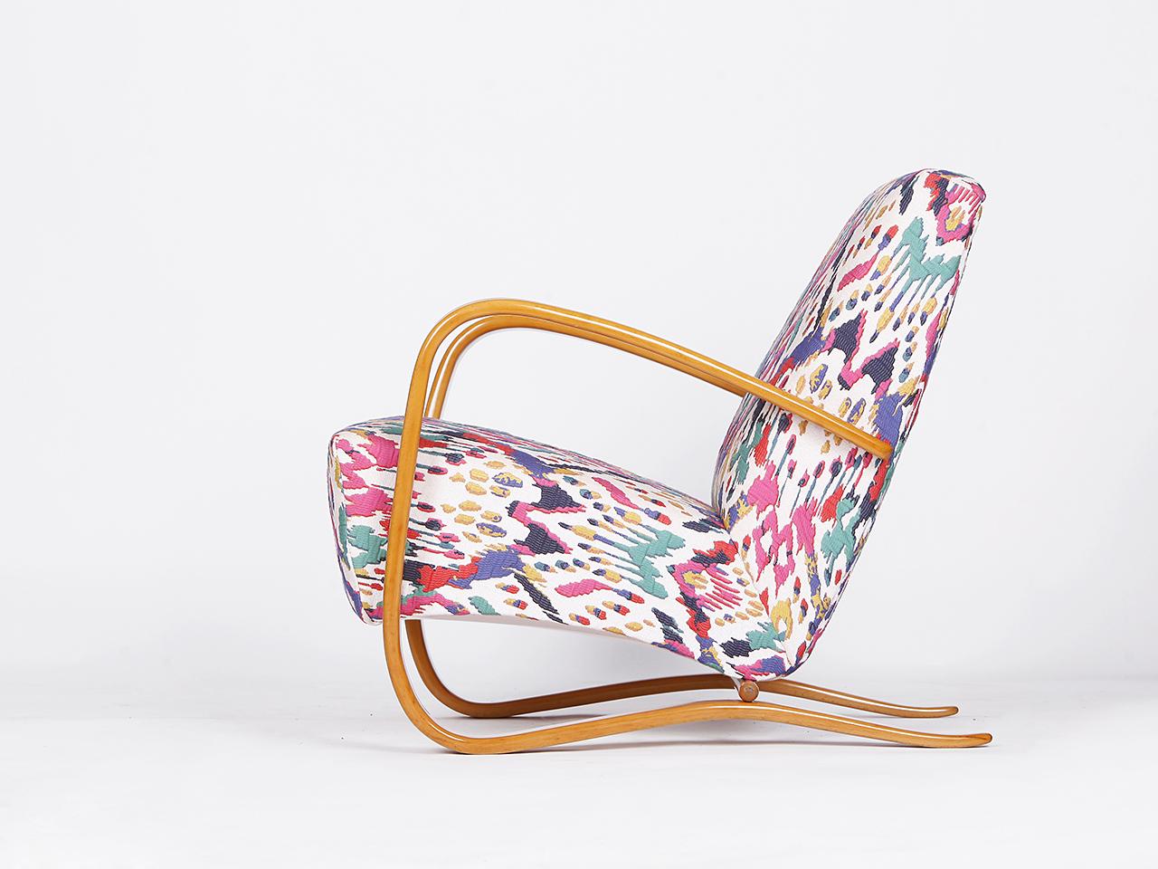 Silla Streamline H-269 de Jindřich Halabala para Spojene UP Zavody, años 30 Art Decó en venta